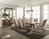 Brockway Trestle Dining Table Barley Brown / CS-110291