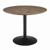 Lana Round Dining Table Walnut and Black / CS-110280