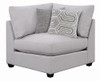 Cambria Upholstered Corner Chair Grey / CS-551512