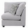 Cambria Upholstered Corner Chair Grey / CS-551512