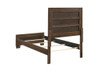 Brandon Wood Twin Panel Bed Warm Brown / CS-205321T