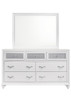 Barzini Rectangle Dresser Mirror White / CS-205894