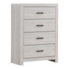 Brantford 4-drawer Bedroom Chest Coastal White / CS-207055