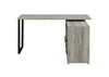 Hertford L-shape Office Desk with Storage Grey Driftwood / CS-804462