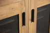 Bristol Metal Mesh Door Accent Cabinet Golden Oak / CS-951107