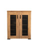 Bristol Metal Mesh Door Accent Cabinet Golden Oak / CS-951107