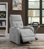 Howie Upholstered Power Lift Massage Chair Grey / CS-609402P