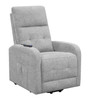 Howie Tufted Upholstered Power Lift Recliner Grey / CS-609402P