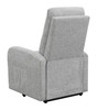 Howie Tufted Upholstered Power Lift Recliner Grey / CS-609402P