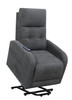 Howie Upholstered Power Lift Massage Chair Charcoal / CS-609403P