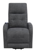 Howie Tufted Upholstered Power Lift Recliner Charcoal / CS-609403P