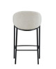 Chadwick Sloped Arm Bar Stools Beige and Glossy Black (Set of 2) / CS-183437