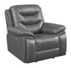 Flamenco Tufted Upholstered Power Recliner Charcoal / CS-610206P