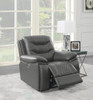 Flamenco Tufted Upholstered Power Recliner Charcoal / CS-610206P