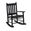 Annie Slat Back Youth Rocking Chair Black / CS-609451