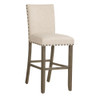 Ralland Upholstered Bar Stools with Nailhead Trim Beige (Set of 2) / CS-193139