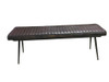 Misty Leather Upholstered Dining Bench Antique Espresso / CS-110653