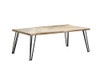 Zander Coffee Table with Hairpin Leg Natural and Matte Black / CS-723498