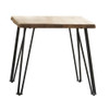 Zander End Table with Hairpin Leg Natural and Matte Black / CS-723497