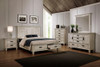 Franco 4-piece Eastern King Bedroom Set Distressed White / CS-205330KE-S4