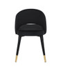 Lindsey Arched Back Upholstered Side Chairs Black (Set of 2) / CS-193562