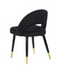 Lindsey Arched Back Upholstered Side Chairs Black (Set of 2) / CS-193562