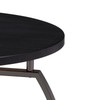 Dacre Round Coffee Table Dark Grey and Black Nickel / CS-722208