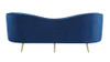 Sophia Upholstered Camel Back Sofa Blue / CS-506861