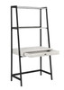 Pinckard 1-drawer Ladder Desk Grey Stone and Black / CS-805801