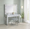 Umbridge 3-drawer Vanity Set with Lighting Chrome and White / CS-935934