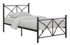 Hart Metal Full Open Frame Bed Matte Black / CS-422755F