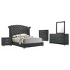 Melody 5-piece California King Bedroom Set Grey / CS-223381KW-S5