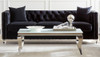 Delilah Upholstered Tufted Tuxedo Arm Sofa Black / CS-509361