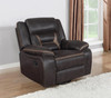 Greer 3-piece Upholstered Reclining Sofa Set Brown / CS-651354-S3
