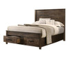 Woodmont California King Storage Bed Rustic Golden Brown / CS-222631KW