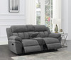 Bahrain Upholstered Motion Loveseat with Console Charcoal / CS-609542