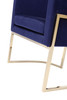 Modrest Betsy - Modern Navy Blue Velvet + Gold Kids Chair / VGZAS011-NVY-KDS-BLU-CH