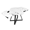 Modrest Cofrey - Contemporary White Ceramic Extendable Dining Table / VGEWD2055EA-WHT-DT