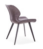 Modrest Moira - Modern Dark Brown Eco-Leather Dining Chair (Set of 2) / VGHR3638-DKBRN-DC