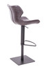 Modrest Jamila - Modern Dark Brown Eco-Leather Bar Stool / VGHR5475/GB-1-DKBRN-BS