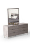 Nova Domus Bronx Italian Modern Faux Concrete & Grey Dresser & Mirror Set / VGACBRONX-DRSR-MIR-SET