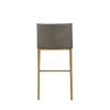 Modrest Fairview - Contemporary Grey + Brass Bar Stool / VGGA-6947CH-B-GRY-BS