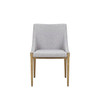 Modrest Fairview - Modern Grey & Brass Dining Chair / VGGA-6947CH-GRY-B-DC