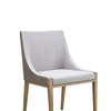 Modrest Fairview - Modern Grey & Brass Dining Chair / VGGA-6947CH-GRY-B-DC