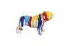 Modrest White Multi Colored Bulldog Sculpture / VGTH-PC-0164