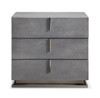 Modrest Buckley Modern Cracked Grey 3-Drawer Nightstand / VGVC-N2003-GRY