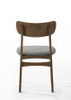 Modrest Castillo - Modern Walnut and  Grey Side Dining Chair (Set of 2) / VGMA-MI-670