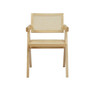 Modrest Aurora Modern Light Rattan and Natural Ash Dining Arm Chair / VGCS-ACH-21026