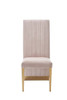 Modrest Keisha - Modern Beige Velvet and Gold Dining Chair Set of 2 / VGZA-Y629-BG-DC