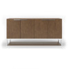 Modrest Heloise - Modern Walnut and Stainless Steel Buffet / VGBB-MK1502-B